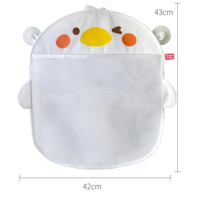 Dinosaur Kids Bath Toy Storage Bag Mesh Hanging Organizer Suction Cup Bathroom Bathtub Doll Water Toys Basket view 2