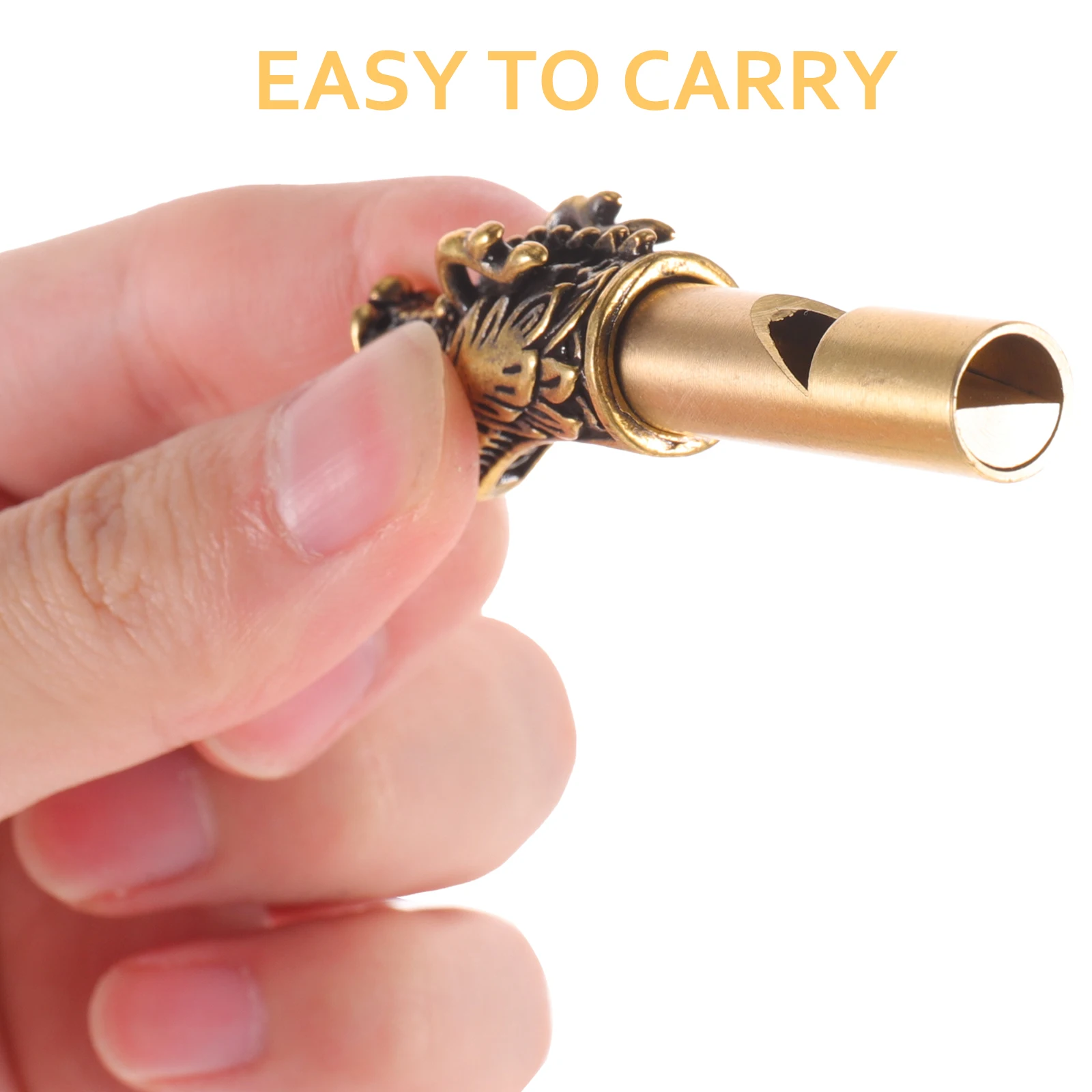 

Brass Faucet Whistle Keychain Loud Portable Camping Outdoor Emergency Teacher Dog Training Survival Accessory