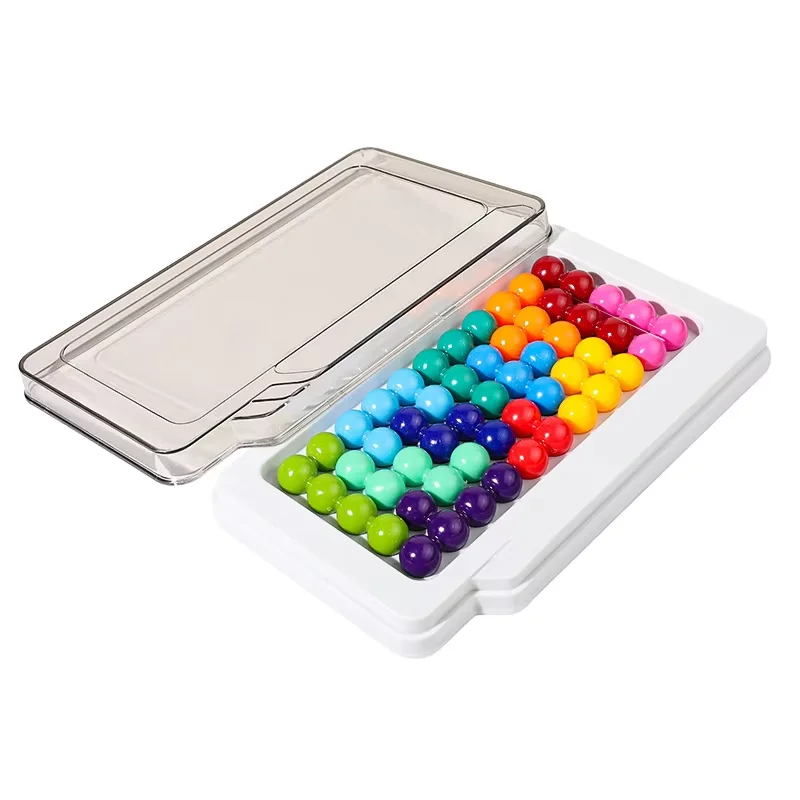 40 Wyzwań 12 Elementów Klocki Dla Dzieci Gra Planszowa 2D 3D IQ Zabawka Intelektualna Magiczne Koraliki, Gra Piramida Rozumowanie Kolorowa Układanka