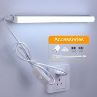 Led Tube Light With Switch Wire 110V 220V 6W Lighting T5 Bar Lamps 29cm For Living Room Bedroom Closet Kitchen Lamp