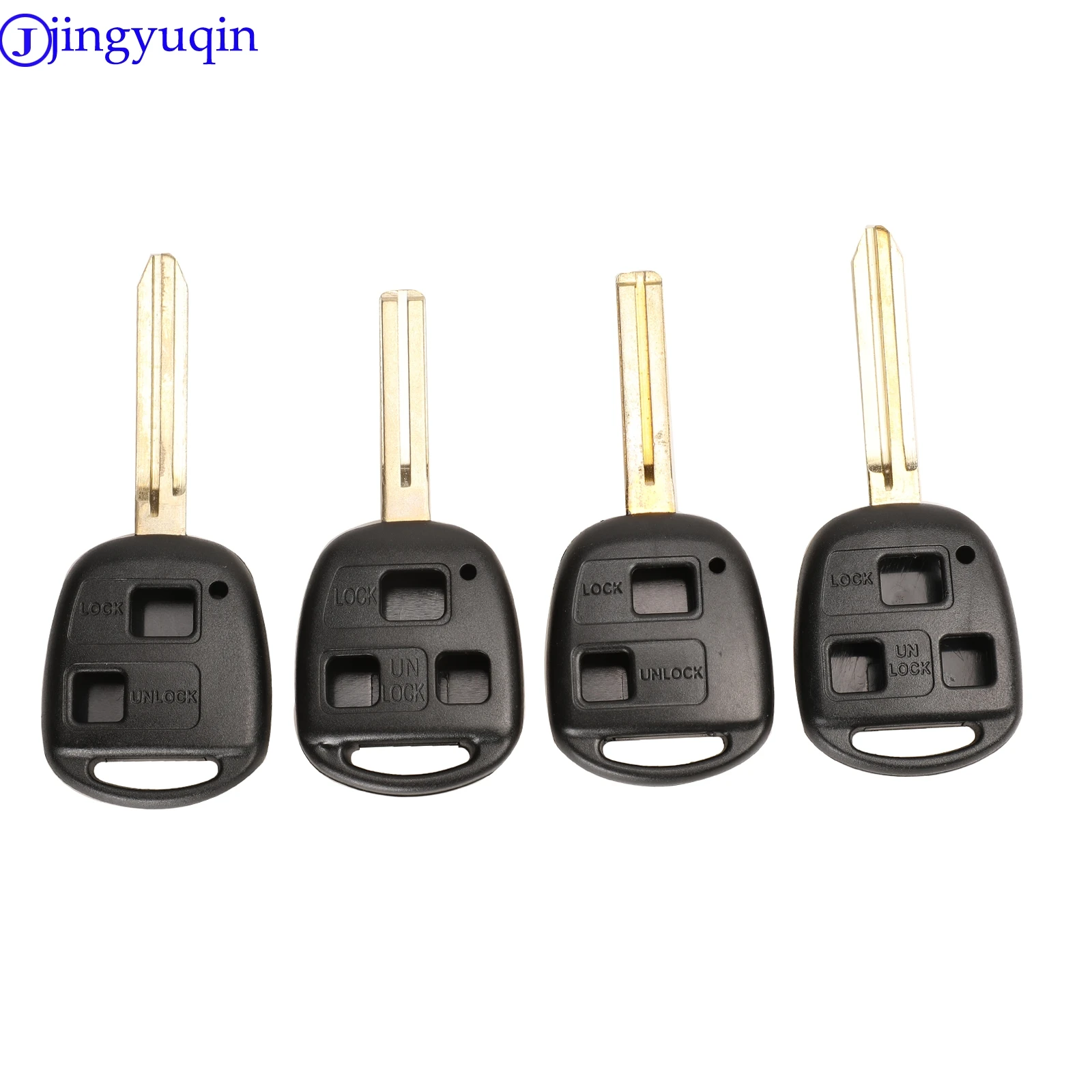 jingyuqin 10p Remote Key Case Cover Shell For Lexus RX300 ES300 LS400 GX460 For Toyota Corolla Land Cruiser YARIS CAMRY RAV4