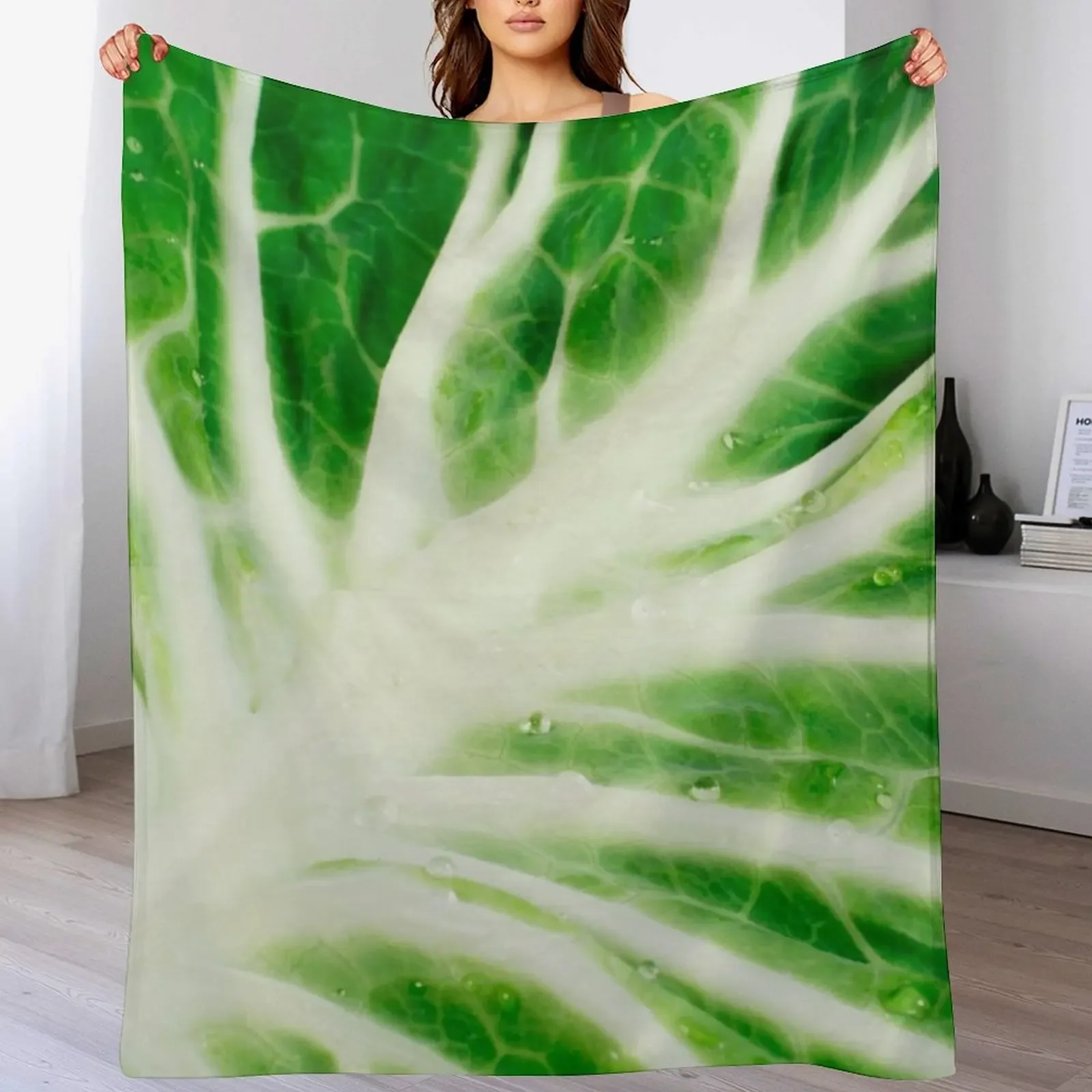 Cabbage leaf Throw Blanket Bed Fashionable Sofas Shaggy Blankets