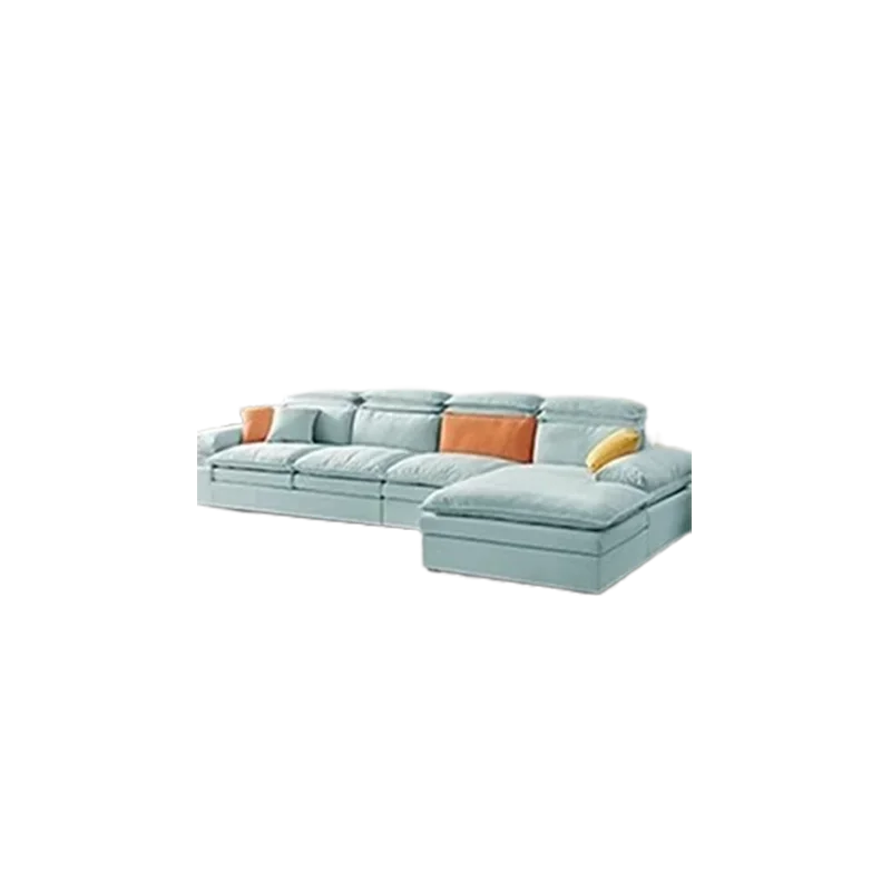 

Relaxing White Sofa Nordic Lazy Elegant Soft Minimalist Puff Sofa Bedrooms Reclining Living Room Furniture