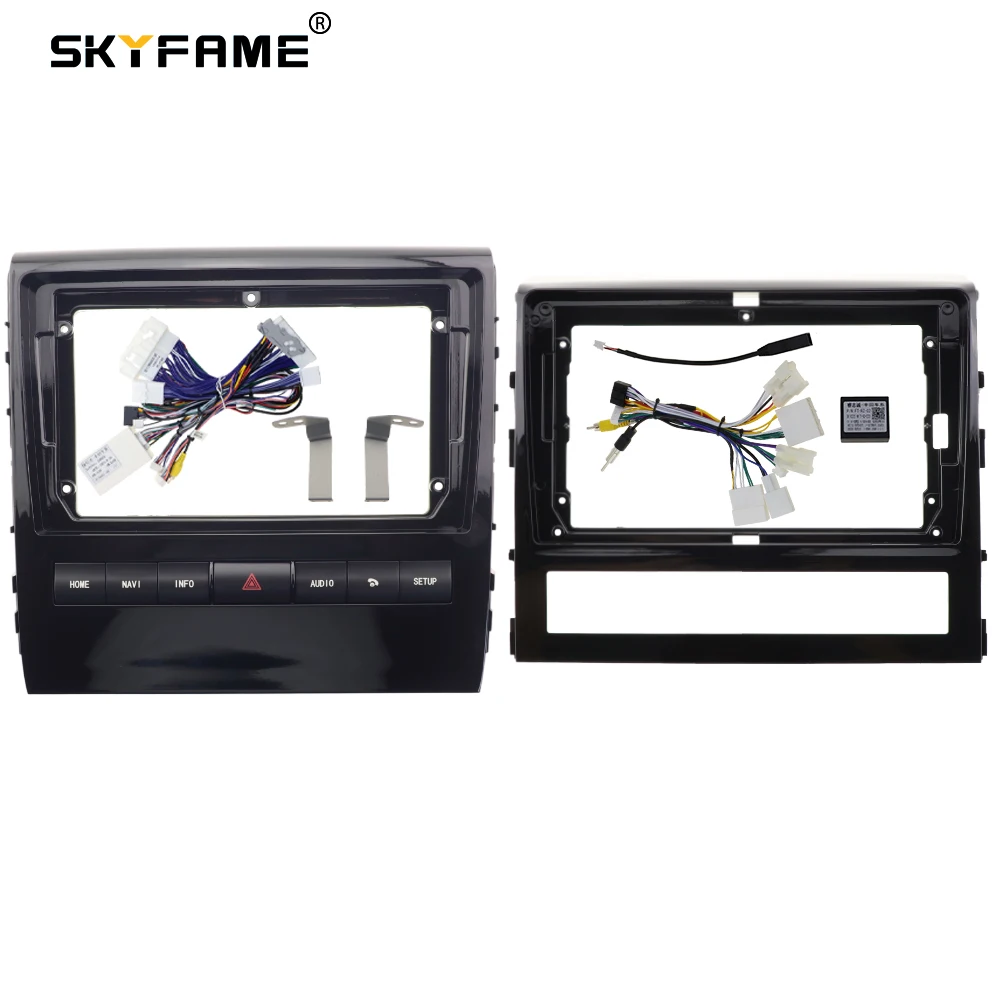

SKYFAME автомобильная рамка, лицевой адаптер, декодер Canbus Box, Android радиоприемник, комплект панели для приборной панели для Toyota Land Cruiser 200 LC200