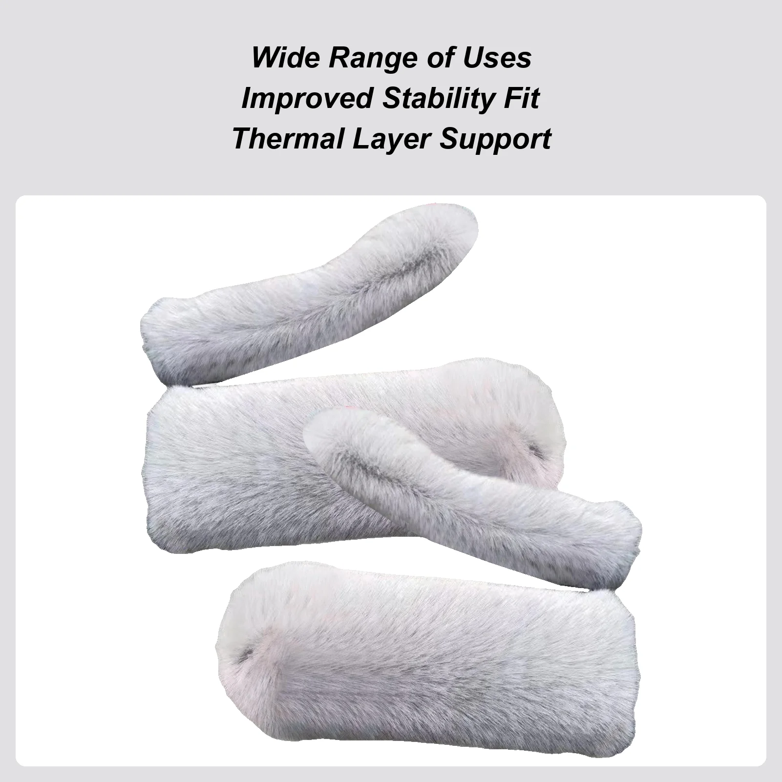 

Motorcycle Grips Plush Non-Slip Protector Winter Electric Bike Handlebar Covers For Men Women Tricycle ATV Motorbike Snowmobile