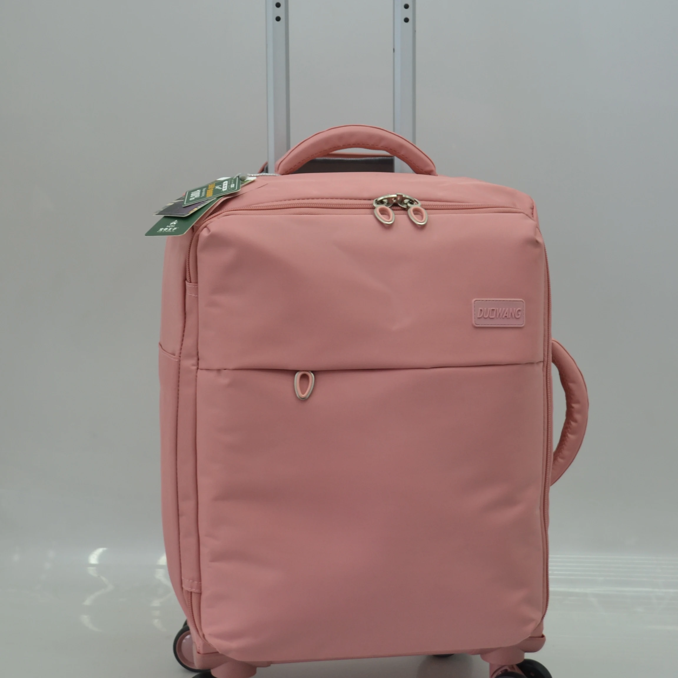 ultra-light-15-inch-nylon-handbag-women's-carry-on-suitcase-with-360-degree-wheels-oxford-cloth-luggage-bag-for-travel