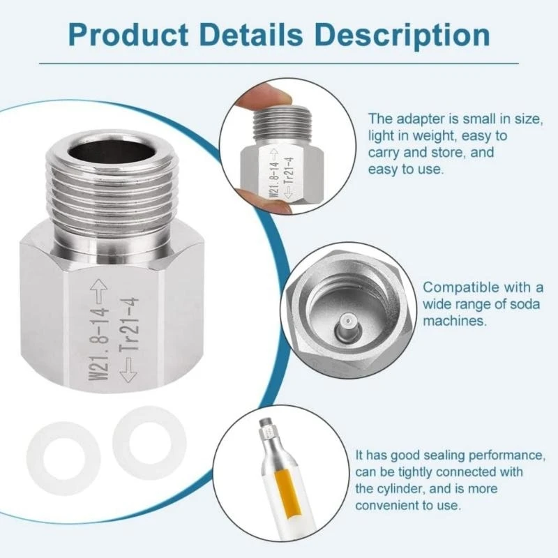 CO2 충전 어댑터 병 리필 어댑터 소다 기계 커넥터 병