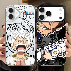 One Piece Luffy Zoro Back Phone Cover Case for iPhone 16 17 Pro Max 17Air 16e 13 XR 15 Plus 14 12 11 XS