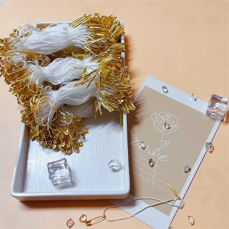 

10000 Pcs Clothes Safety Pin Buckle Polyester Tag Rope Cords Hanging Tablet For Jewelry Display Packaging Tag String Accessories