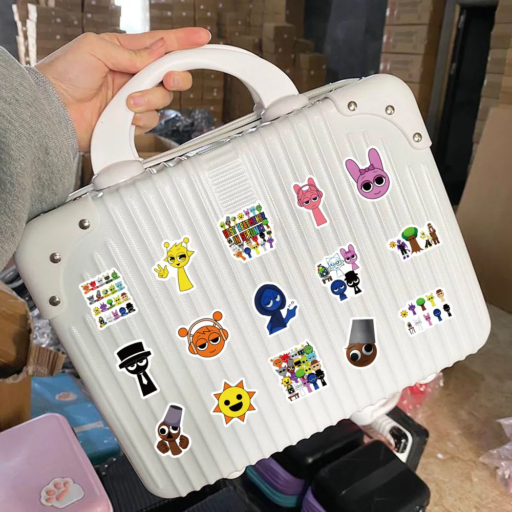 106 قطعة من ملصقات جرافيتي Incredibox على شكل صندوق إيقاع كرتوني |   شارات Doodle ذات طابع اللعبة |   مثالية لأجهزة الكمبيوتر المحمولة (متجر Anime Worlds)