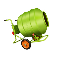 Cement Mixer 400L Portable Electric Poly Drum Concrete Mixer Heavy Duty Power Cement Mixing Machine for Mortar