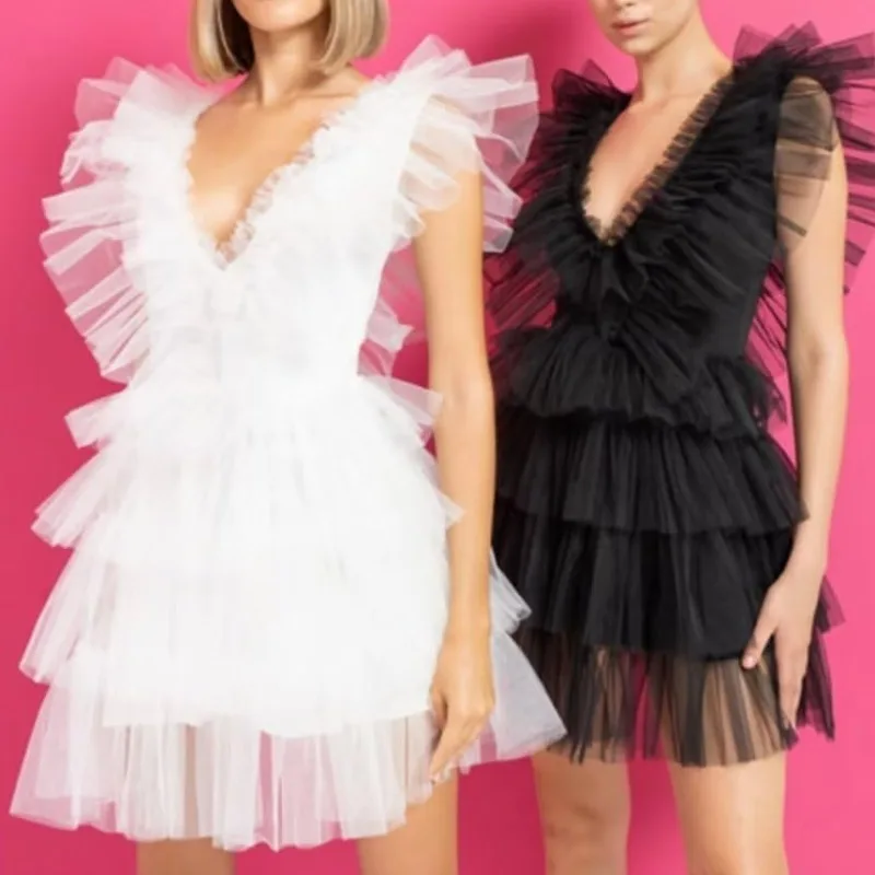 

Chic Tiered Tulle Homecoming Dresses for Teens Puffy Ruffles Short Prom Dress A-Line Cocktail Party Club Growns Summer 2024