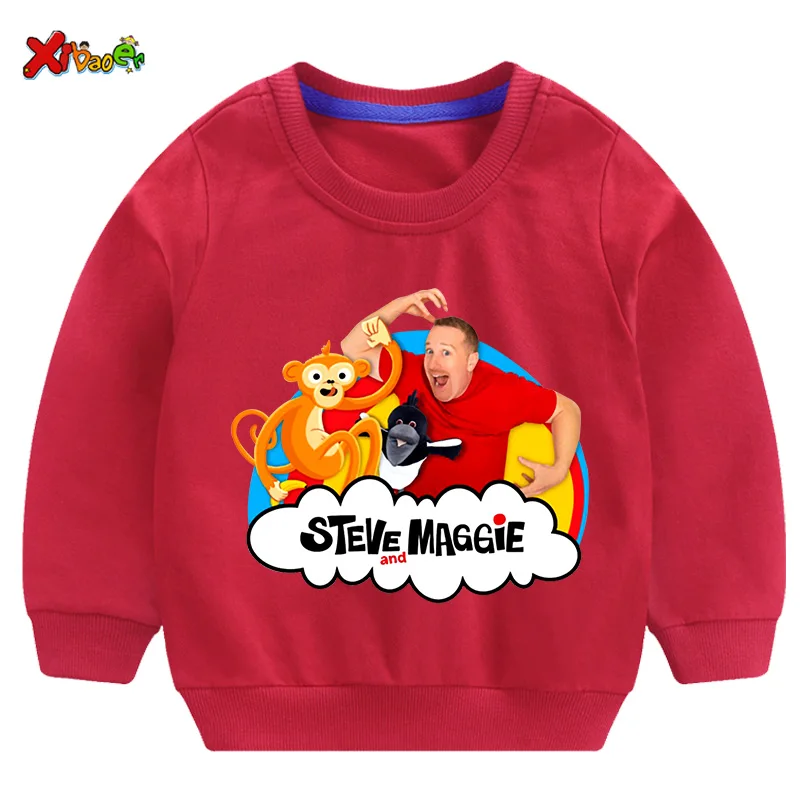 Kids Sweatshirts Steve Maggie Ouctifs Boys Hoodies Sweatshirt Clothing Boy Girl Casual T Shirt Children Pullover Clothes Fashion