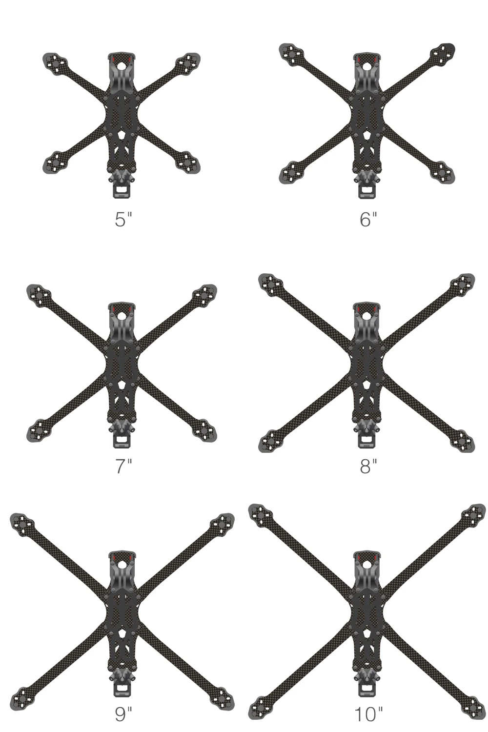 APEX EVO 10-Zoll 3K Carbonfaser FPV-Rahmen für CADDX Vista Polar Nebula Pro für DJI O3 Air Unit RC Drohne Quadcopter – Detail 1