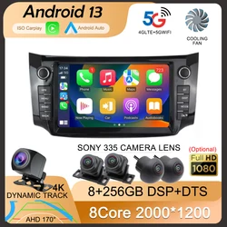 Carplay Android 14 Car Radio For Nissan Sylphy B17 Sentra 2012 2013 2014 2015 2016 2017 2018 Multimedia Dvd Video Player Stereo