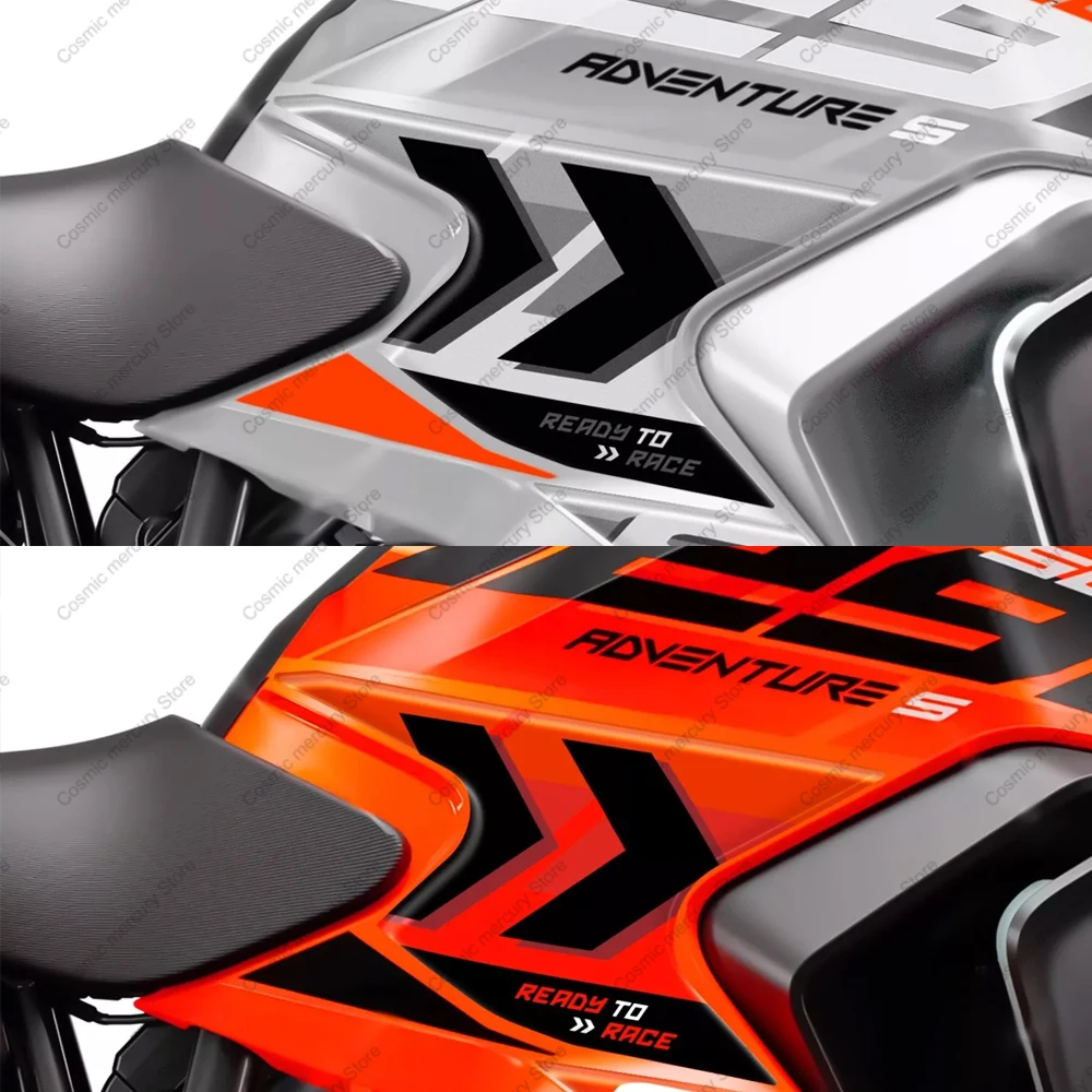 オートバイ用3Dエポキシ樹脂タンクパッド,ステッカー保護キット,1290 Super Adventure s 2023 on,L-167シルバー,3Dジェル