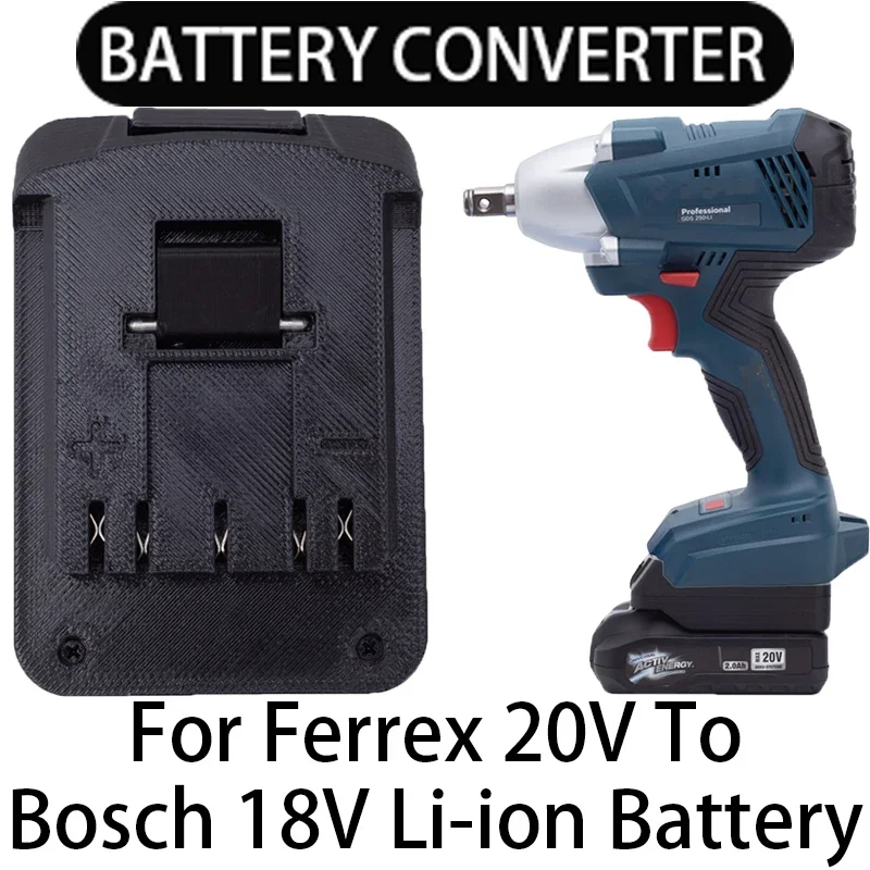 

Battery Adapter/Converter for Bosch 18V Li-ion tools to Ferrex 20V Li-Ion Battery Adapter Power Tool Accessories