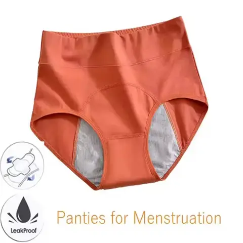 Panties for Menstruation Cotton Menstrual Panties High Waist Period Underwear Culotte Menstruelle Leak Proof Menstruales
