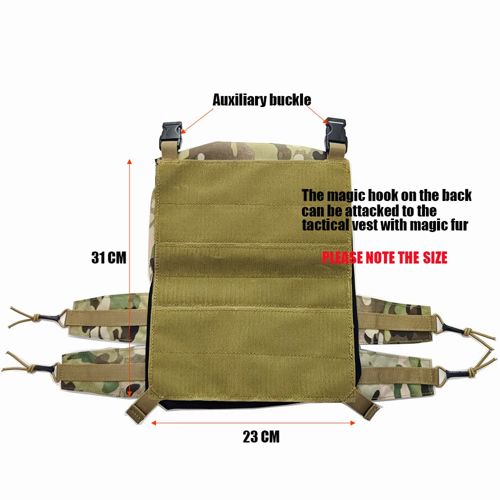 Imagem -02 - Lxb Estilo Tactical Vest Mochila Painel Traseiro Banger Bolsa Mochila de Hidratação para Caça Airsoft 420