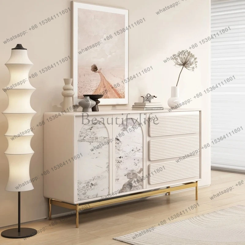 French light luxury entrance entrance living room Art Deco locker Villa dining room Italian side cabinet