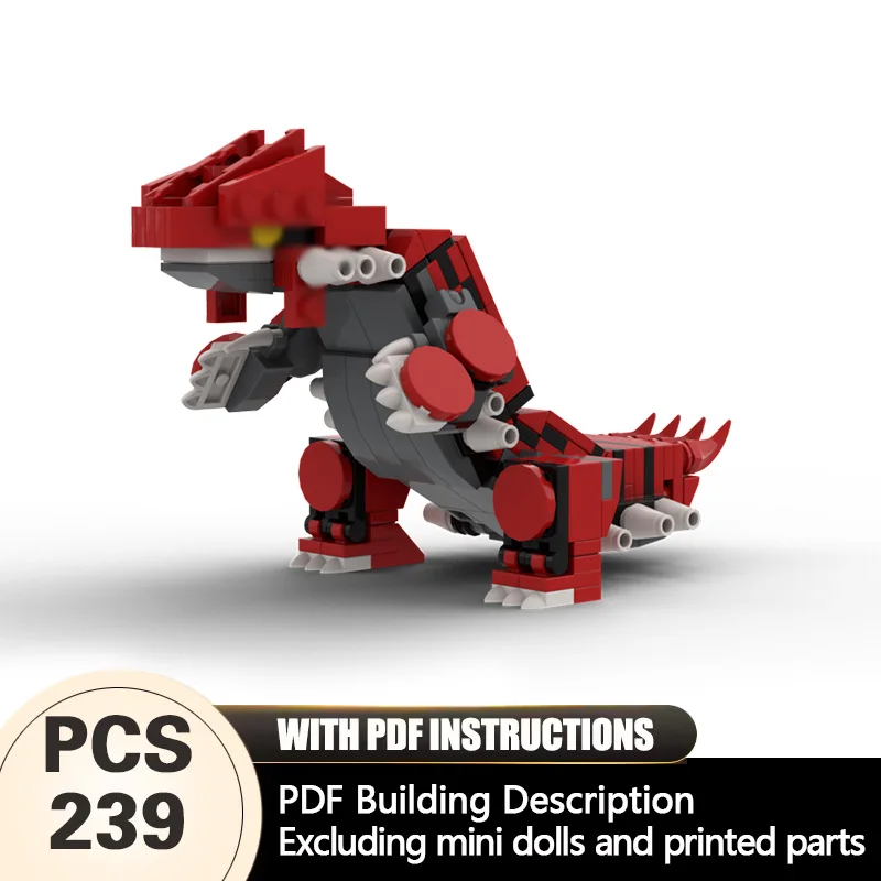 

Creators Animal Series Model MOC Building Bricks Red Groudon Modular Technology Gifts Holiday Assemble Children Toys Suit