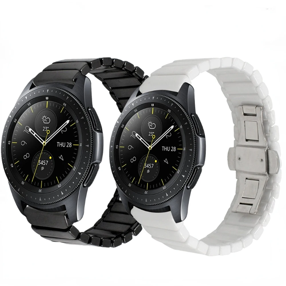 20mm 22mm Ceramic Strap for Amazfit GTR/GTS 4 3/Bip 5 6/Pace Bracelet Watchband for Samsung Galaxy Watch 7 6 5 4 44mm 40mm Band