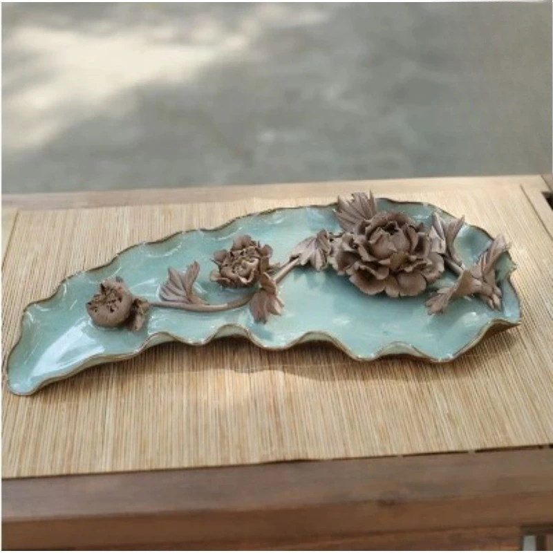 

Handmade lotus incense insert, three-hole large line incense holder, incense seat