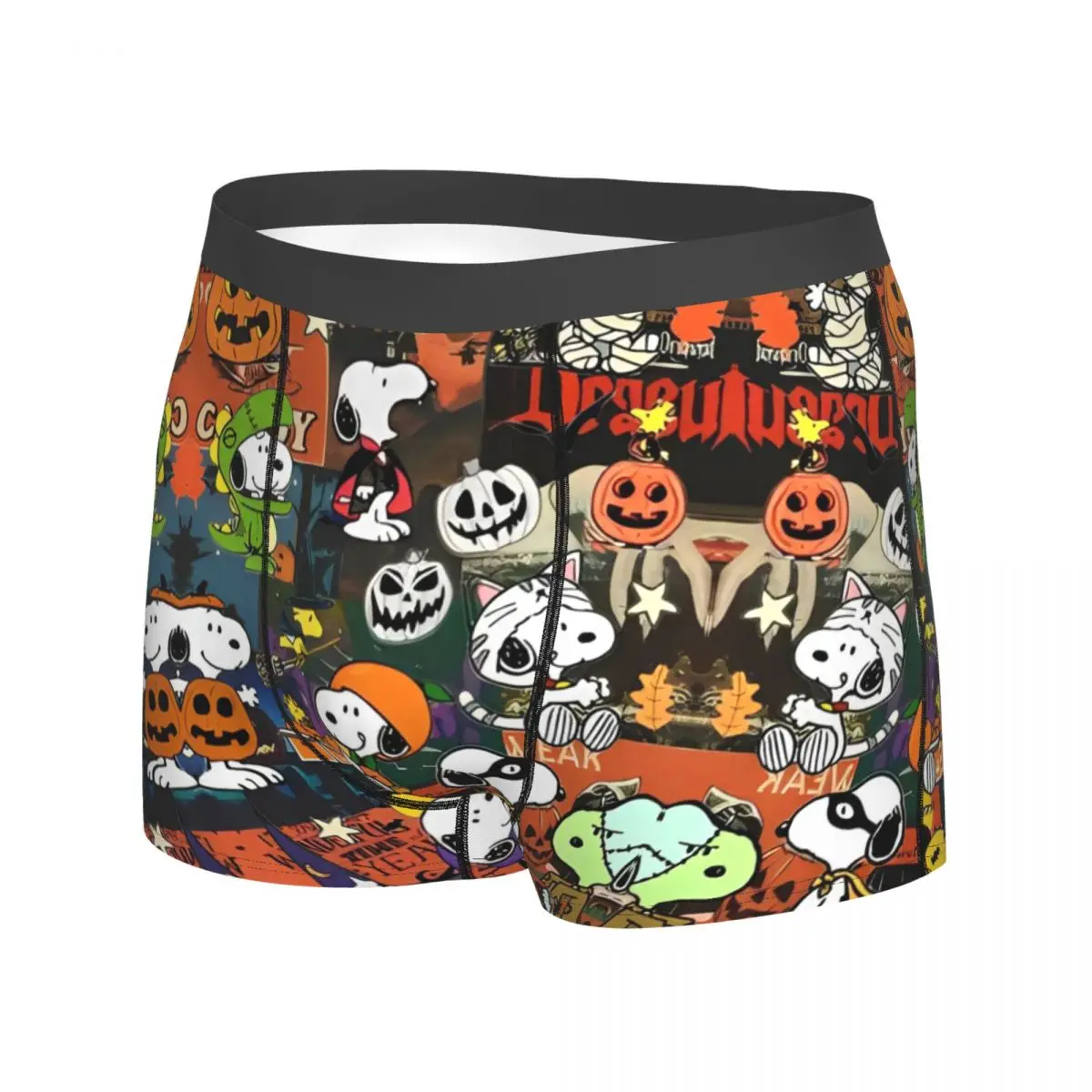 MINISO Snoppy الكرتون الملابس الداخلية مخصص DIY Boxershorts Trenky الذكور سراويل مثير لينة الملاكم موجز هدية عيد ميلاد