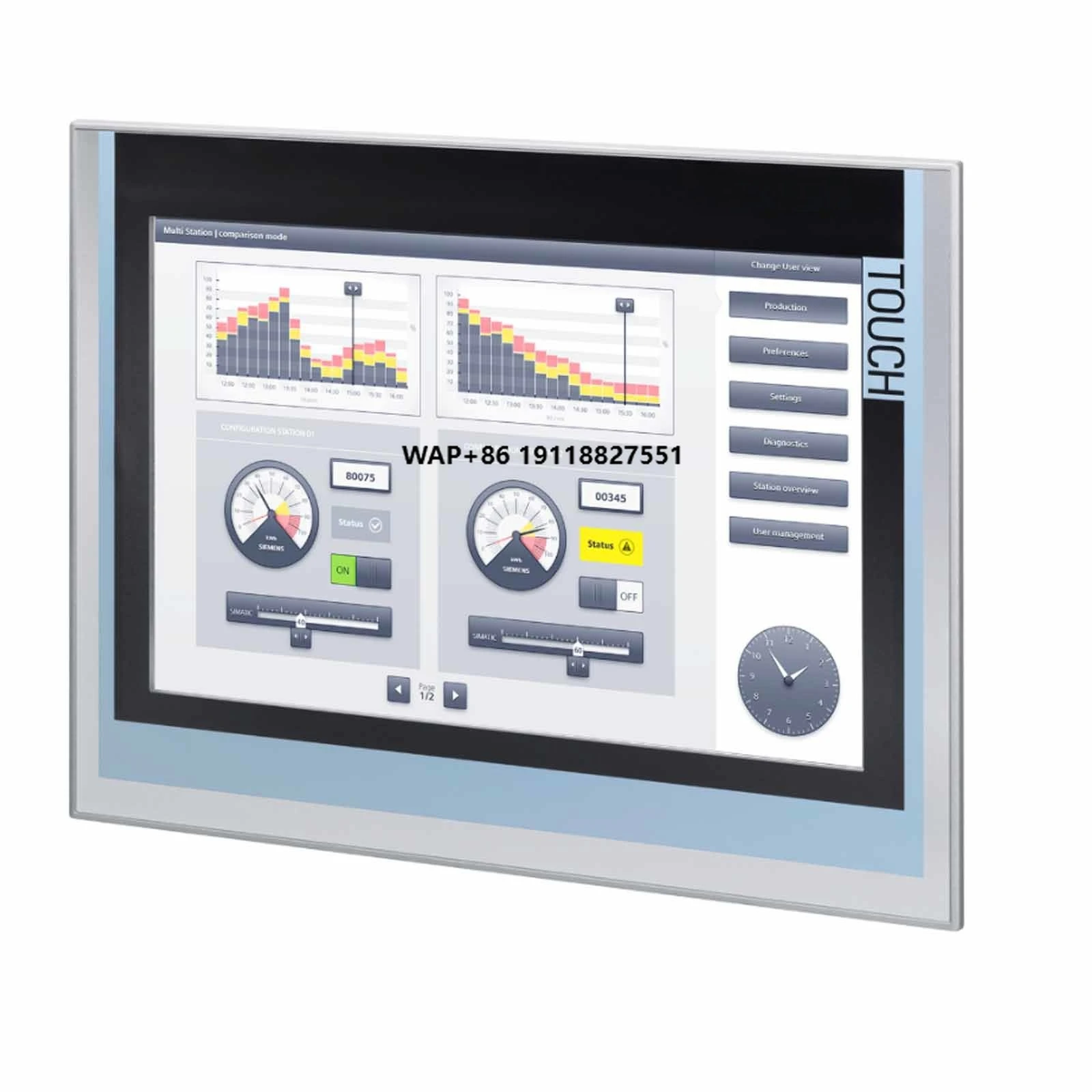 

6AV2124-0QC02-0AX1 6AV2124 0QC02 0AX1 15 Inch Simatic HMI TP1500 HMI Touch Panel New Original PLC Controller