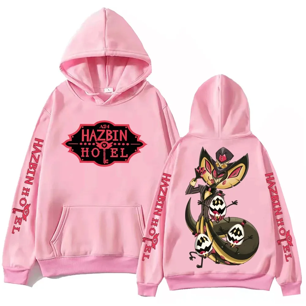 Hazbin Hotel Sir Pentious Sudadera con capucha hombre mujer Harajuku manga larga de gama alta producto novedoso de lujo sudaderas con capucha suaves Unisex de gran tamaño