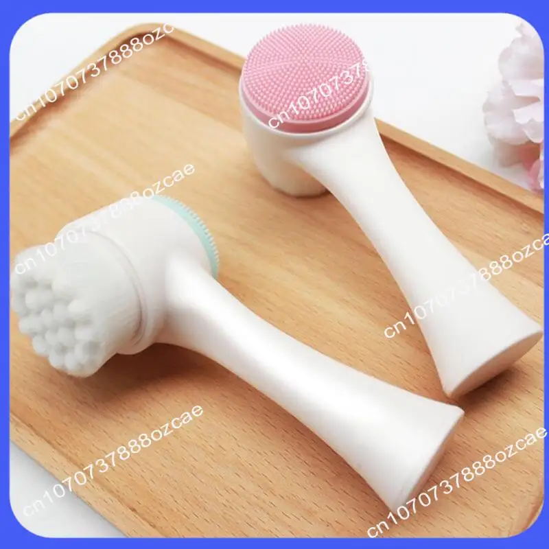 منظف الوجه ثلاثي الأبعاد A26P، فرشاة تدليك يدوية للوجه، منظف للوجه بشعيرات ناعمة على الوجهين