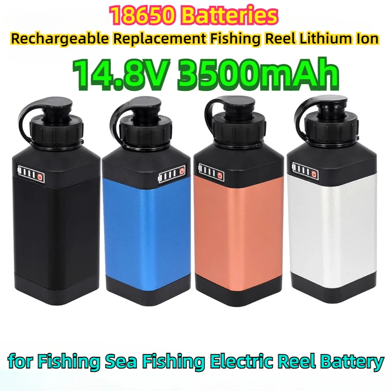 

14.8V 3500mAh Rechargeable Replacement Fishing Reel Lithium Ion 18650 Batteries for Fishing Sea Fishing Electric Reel Battery