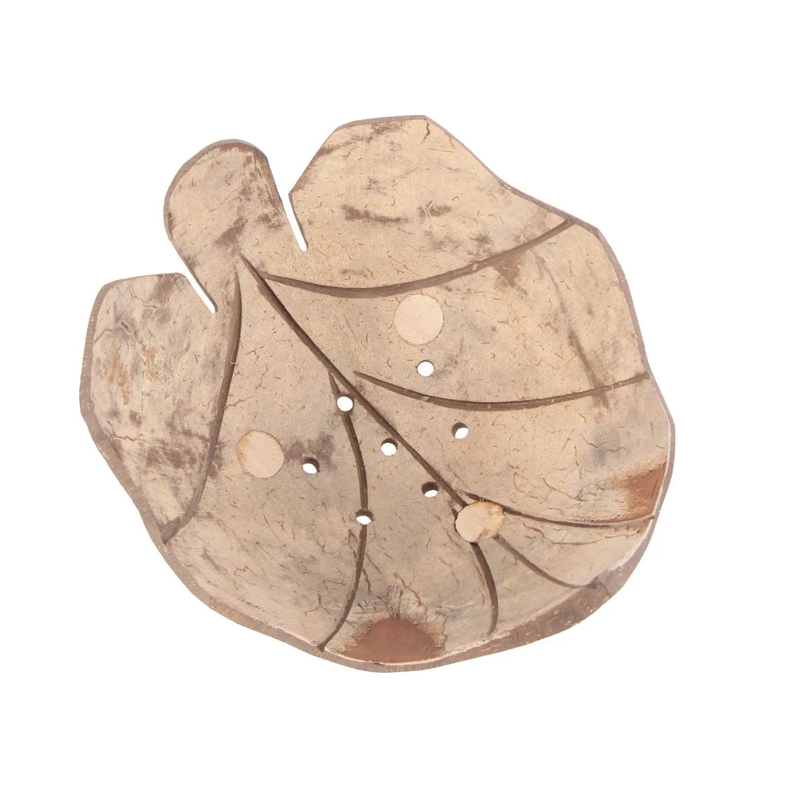 

1Pcs Wooden Soap Holder Natural Maple Leaf Shaped Design Rustic Decorative Soap Tray for Bathroom Kitchen Living Room Hotel Use