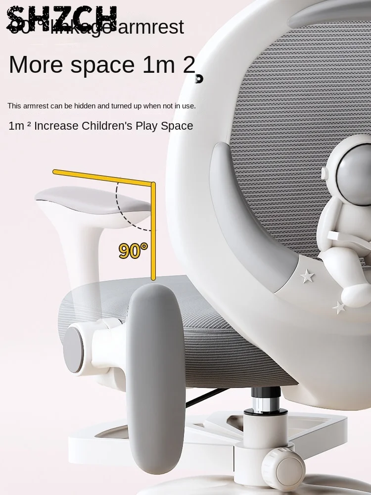 Children's Study Chair to Correct Sitting Posture of Primary School Students can Lift the Seat HomeBackrest Desk Writing Chair