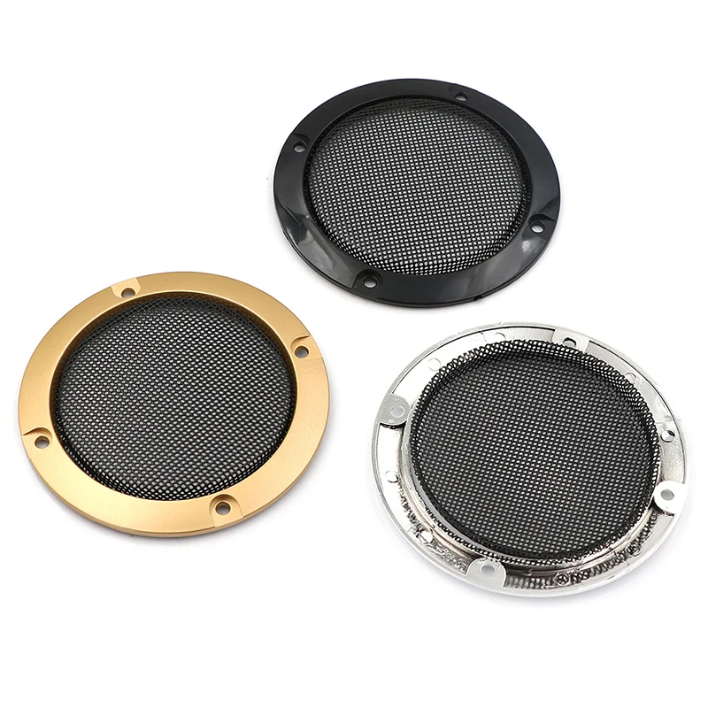 Subwoofer Frame Grille para Speaker, Capa Protetora, Capa de Malha, Círculo Decorativo, Acessórios DIY, 3 polegadas, 2PCs