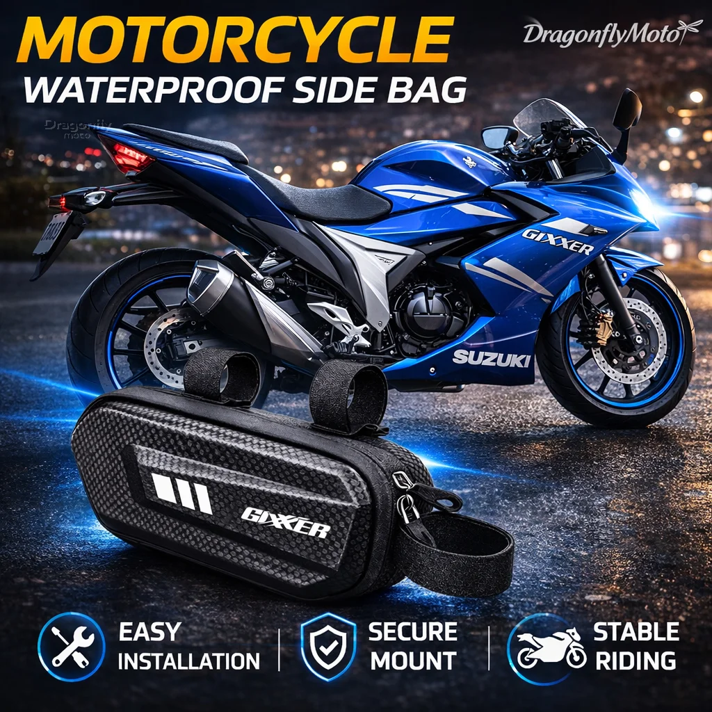 

Большая вместительная боковая сумка для мотоцикла Gixxer 150 SF 150SF SF 250 SF250 GIXXER 155 250 2020 2021, водонепроницаемая, многофункциональная