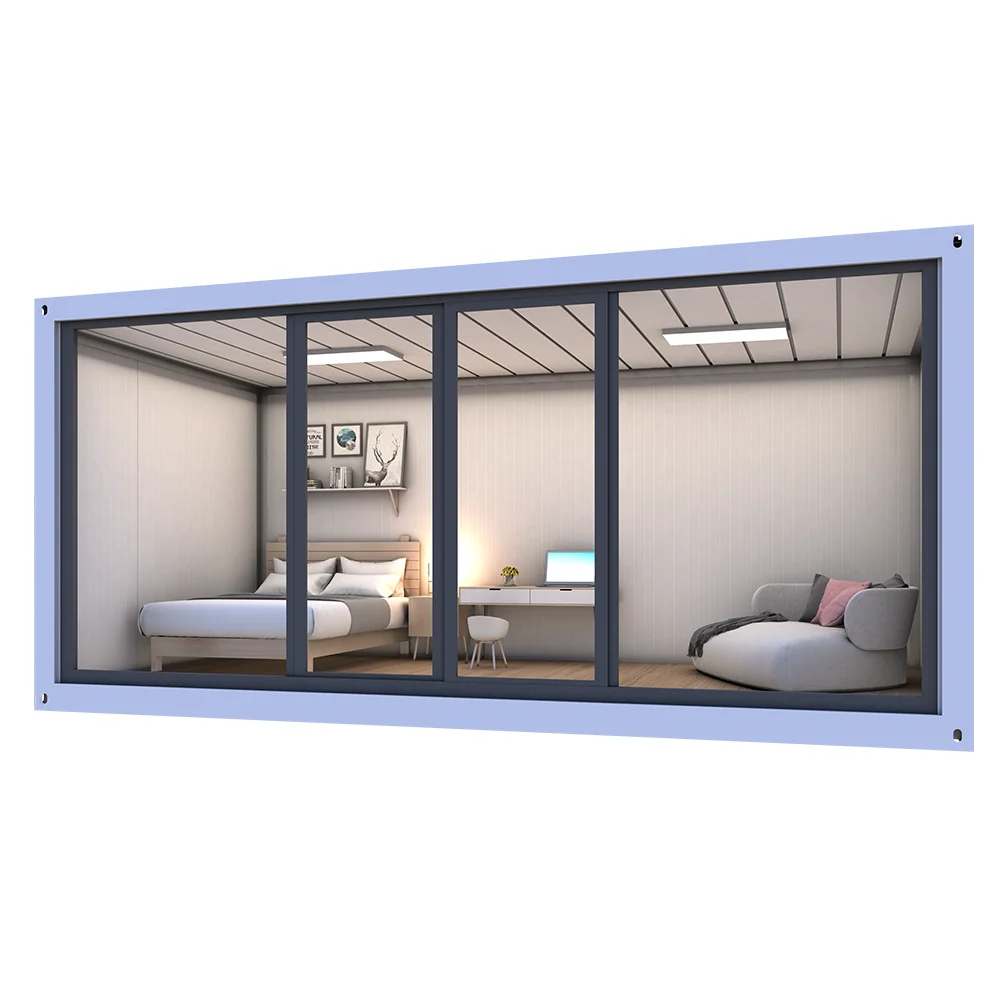 Горячая Распродажа, сборный роскошный индивидуальный дизайн, дом для дома, односторонняя стеклянная стена, дом-контейнер для солнечной комнаты