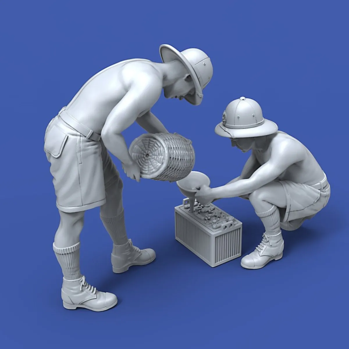 

1: 35 Die Casting Resin Model Assembly Kit, GK, Ancient Soldier, Unpainted, Large Kit