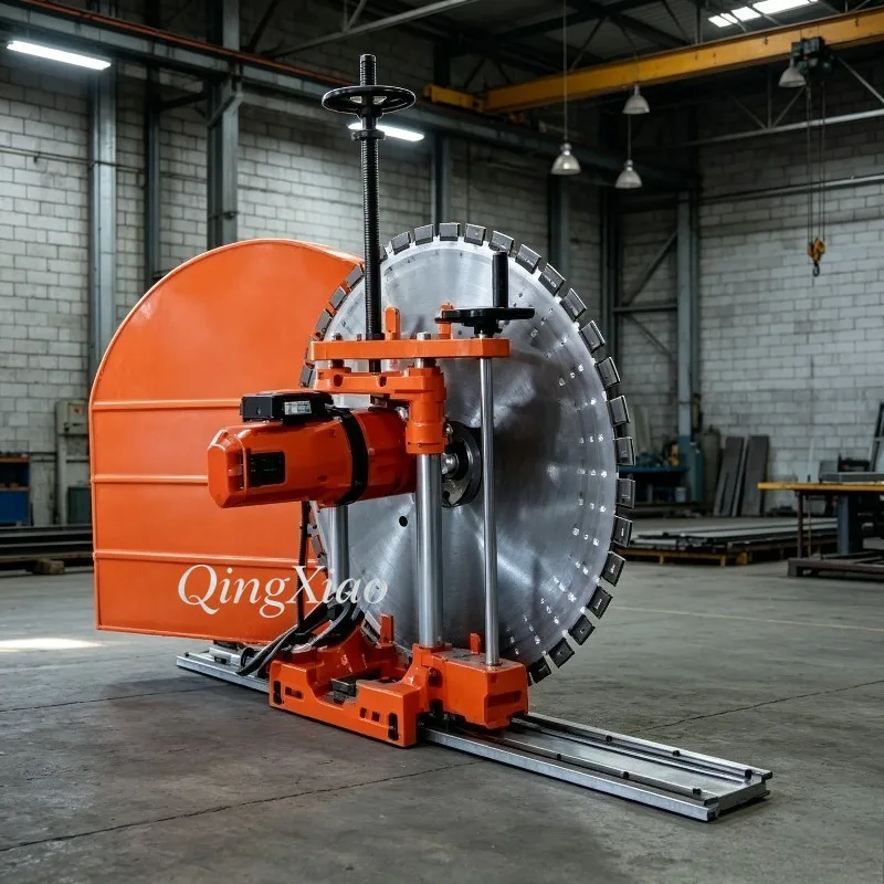 Customizable Track Mounted Hydraulic Wall Cutting Saw With 1200Mm Large Blade Smooth Precise Concrete Cutting Performance