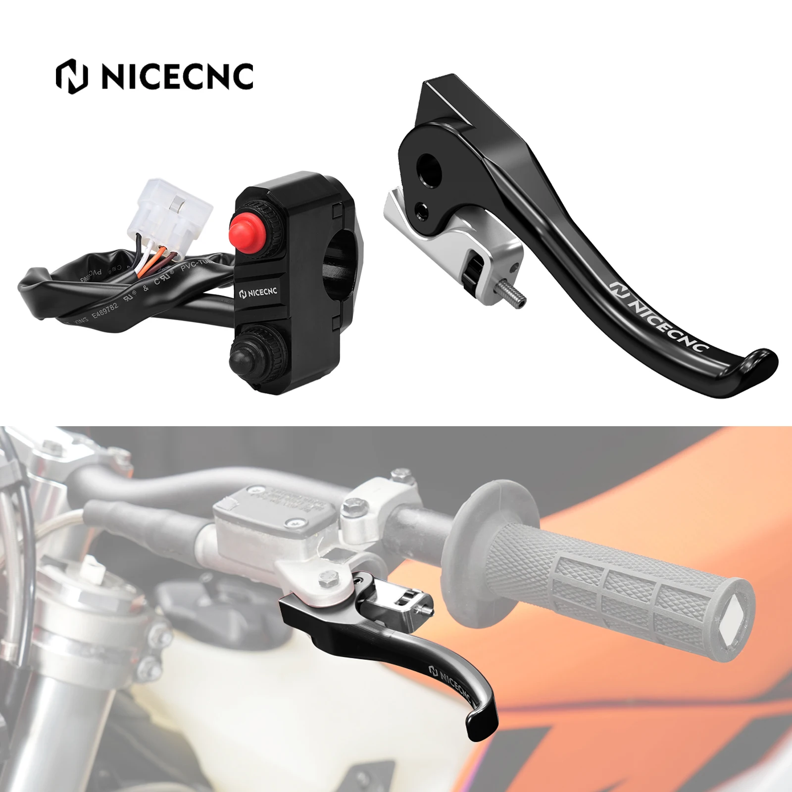 For Beta RR 300 2017-2026 Xtrainer 300 250 2019-2026 Short Clutch Lever & Start Kill Stop Switch Button RR 250 RR 350 RR 390 480