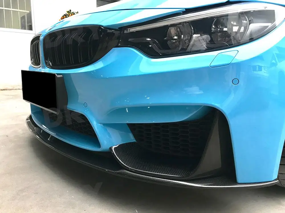 Front Bumper Lip Splitters Chin Trim Spoiler Front Bumper Lip for BMW 3 Series F80 M3 4 Series F82 F83 M4 2014-2018 Car Style