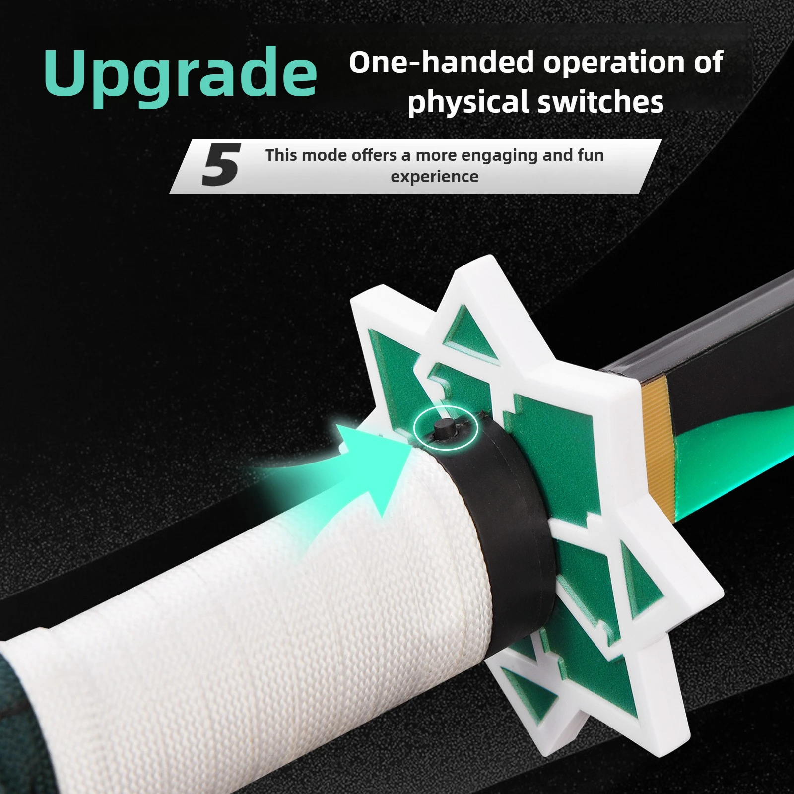 103 سنتيمتر شيطان القاتل كاتانا نيشيرين السيف تضيء شينازوجاوا سانيمي تأثيري الدعامة السيوف الساموراي البلاستيك الحرفية حلية الصبي هدية