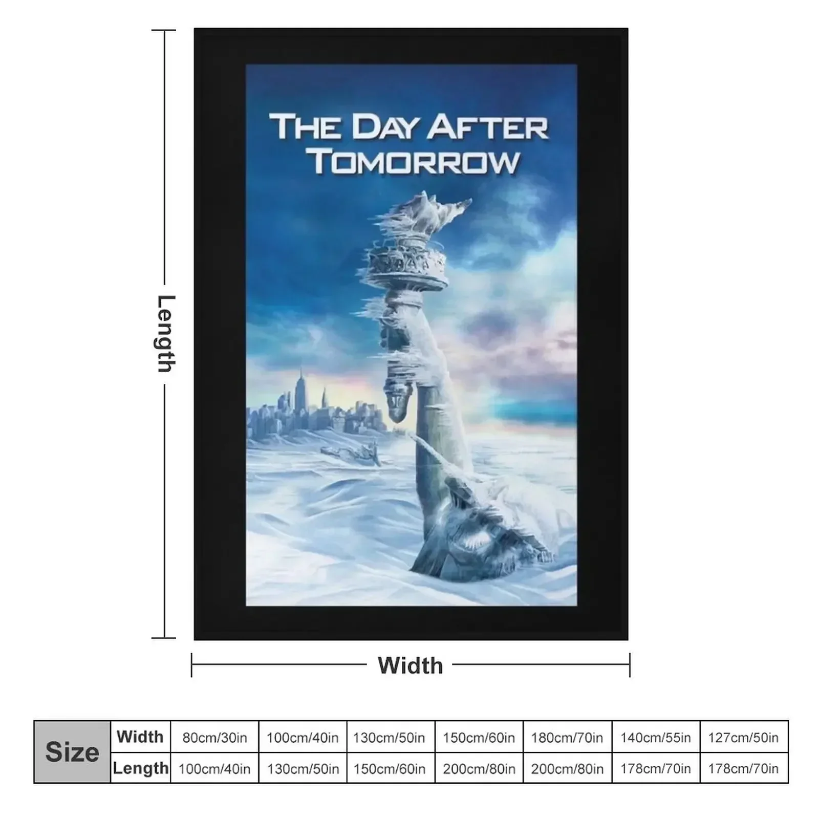 The Day After Tomorrow Throw Blanket couch cozy soft plush fuzzy picnic outdoor blanket