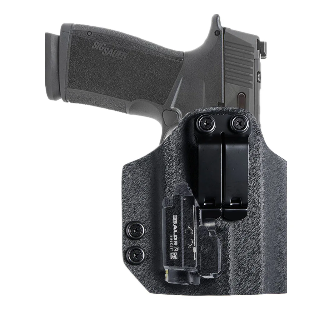 Kydex IWB Holster for Sig Sauer P365 X Macro with Olight Baldr S Mini 600 800 Lumens Flashlight Light Red Dot Optics Concealed