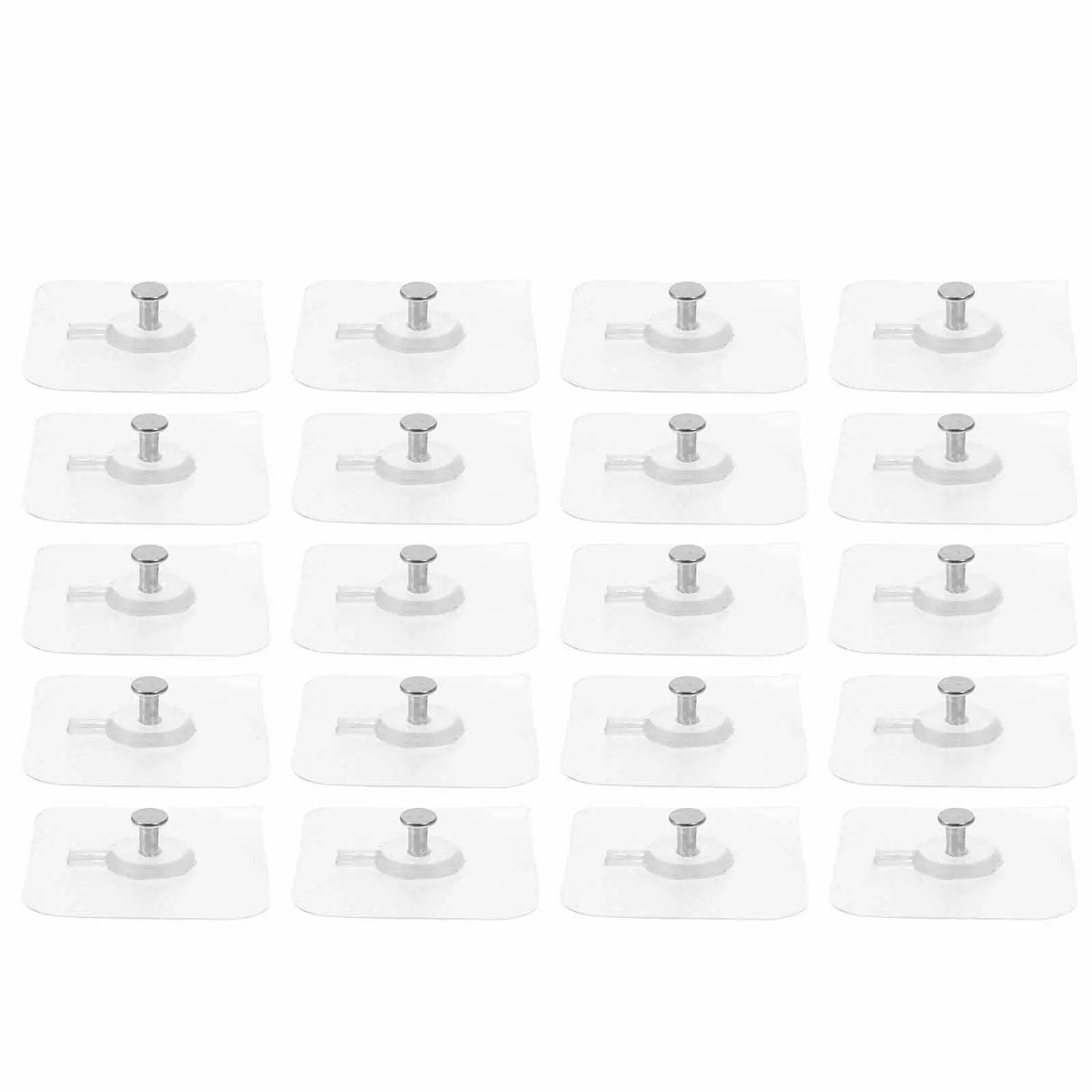 20Pcs Nail-Free Household Hanging Hook Super Adhesive Multi-Purpose Wall Hooks Easy Install No Trace Kitchen Home Organizer