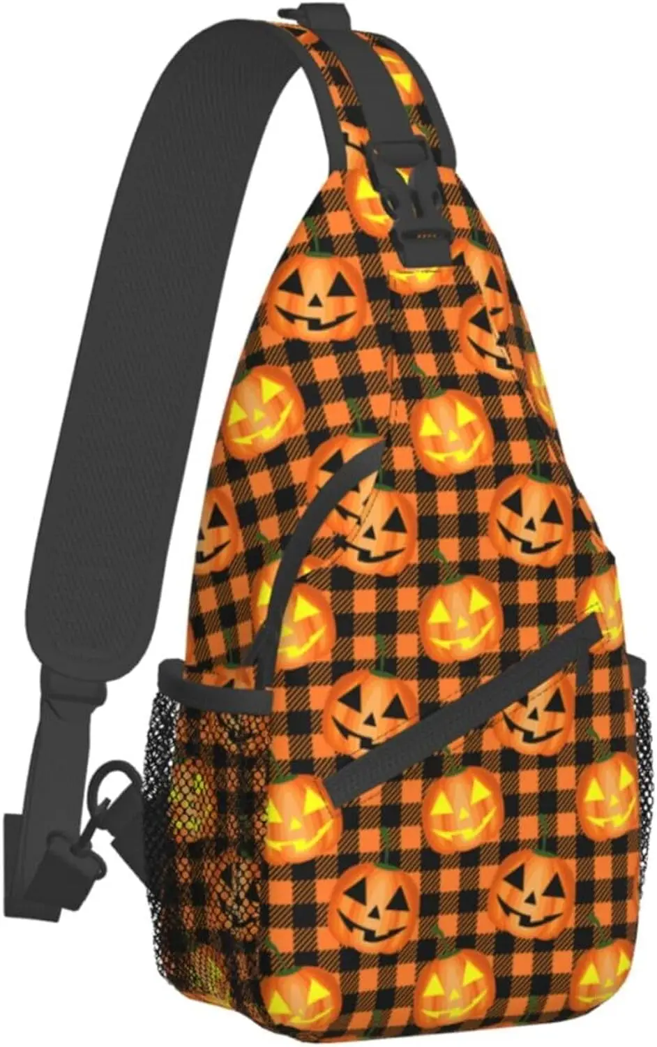 Retro Halloween Katten Sling Tas Voor Vrouwen Mannen Grappig Halloween Crossbody Schoudertassen Verstelbare Casual Daypacks Borsttas