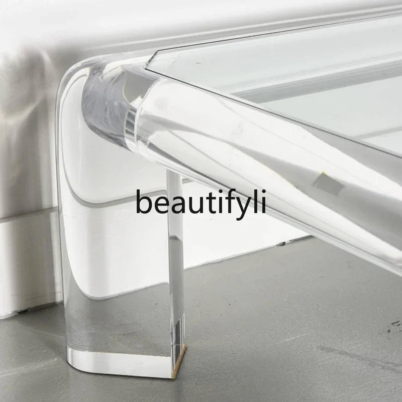 ls 42Simple modern acrylic glass coffee table Light luxury transparent coffee table Tea table