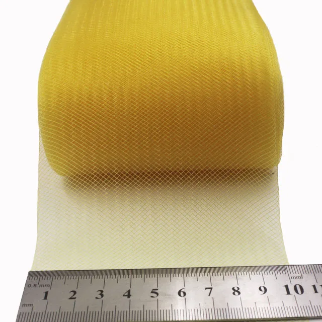 Soft Polyester Horsehair Mesh Braid Ribbon Plain Veiling Crin Braid For Flexible Sinamay Millinery Hat Trim
