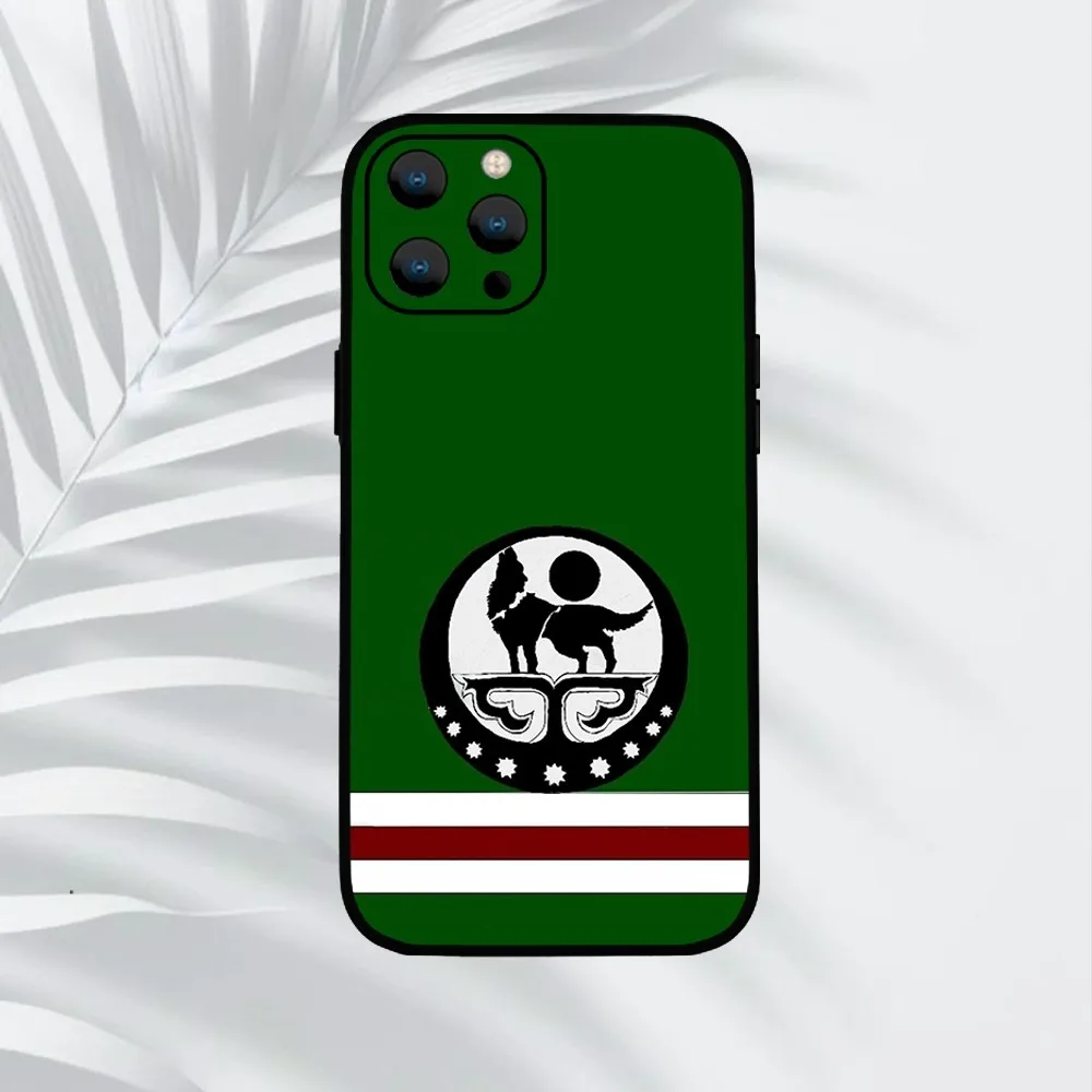 Fighting Chechen Flag  Phone Case For iPhone Mini 11 12 13 14 15 Pro XS Max X Plus SE XR Shell