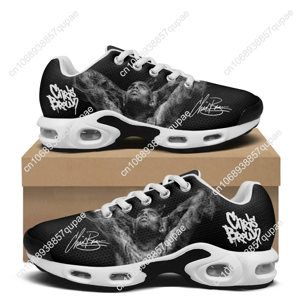 Chris Brown Air Cushion Sneakers Hip Hop Rapper Mens Womens Teenager Lightweight Sports High Quality Custom Leisure Mesh Sneaker